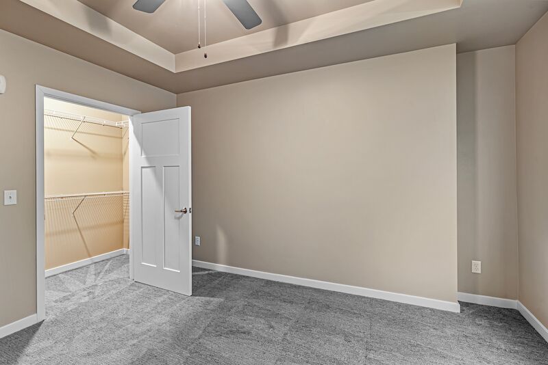 Walk-in closet off the bedroom